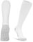DECOVICI Fußball Socken 1 Paar, Fussball Socken Kinder Männer 30-47, Kniehohe Fußballstutzen für Jungen Mädchen Lange Sportsocken für Rugby Basketball Hockey Laufen Training(35-39,Weiß)