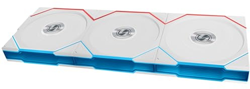 Lian Li UNI FAN TL Wireless PC Fan 120mm RGB – 3-Pack Gaming PC Fans White | PWM Fans - 26 ARGB LEDs - Up to 2,600 RPM - Daisy Chain - High Airflow - Low Vibration - Silent Fan - Infinity Mirror