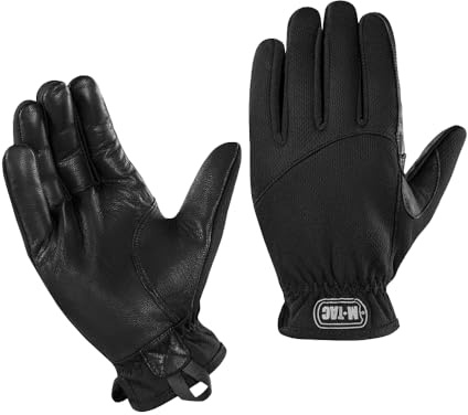 M-Tac Guanti tattici Scout Tactical Mk.2 - Pelle & Sintetico, antiscivolo, traspiranti, caldi, resistenti, per attività all'aperto, tiro e militari, nero, S