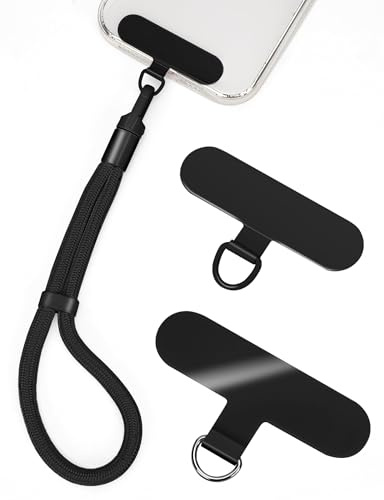 Becellen 3 st mobiltelefonrep, universellt mobilhänge med 2 ultratunna lappar multifunktionellt telefonhänge hållbart smartphoneband