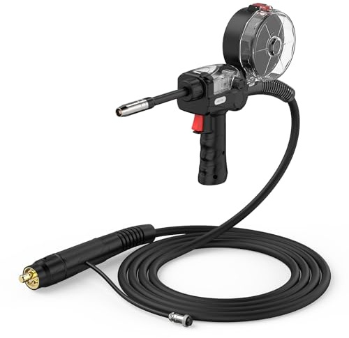 YESWELDER Pistola a Bobina 150A Cavo 3M, Torcia per Saldatura Alluminio con Connessione Euro Generale Compatibile con Saldatrice YESWELDER MIG-185D PRO/MIG-250PRO, saldatura FLUX/MIG/Alluminio