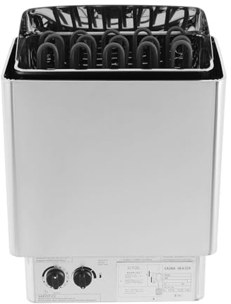 Loobiiny Stufa elettrica per sauna, montaggio a parete, 9 kw, timer da 0 a 180 minuti, gamma di temperatura da 0 a 110 °C, sauna a vapore secco, sauna
