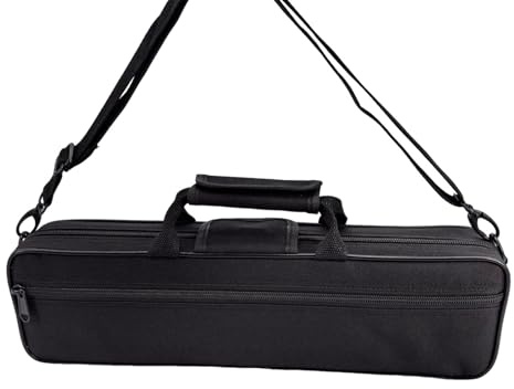 F Fityle Estuche para flauta de 16 agujeros con correa ajustable para el hombro, bolsa para instrumentos musicales, bolsillo exterior, bolso de tela Oxford,