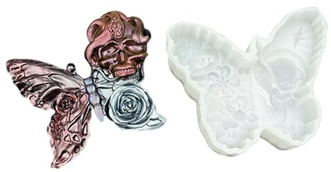 Skull Flower Silicone for Handmade Soap Molding and Festive Decoratioon Festive Skeleton