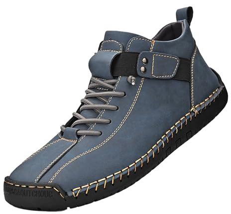 Träningsskor med bred passform för män bekväma ortopediska sneakers läder bekväma skor lätta andningsbara promenadsneakers vardagliga loafers mockasiner slip-on körsko för vandring promenader