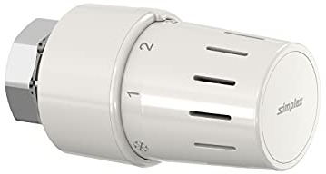 Simplex Standard Tête thermostatique TC-S3 Blanc, vanne de radiateur M 30 x 1,5 - F35340