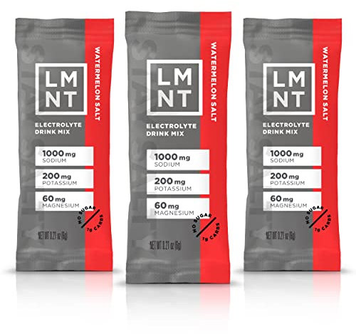 LMNT Zero Sugar Electrolytes - Watermelon Salt | Drink Mix | 30-Count