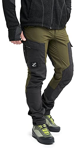 RevolutionRace Herren RVRC GP Pants, Hose zum Wandern und für viele Outdoor-Aktivitäten, Dark Olive, XL
