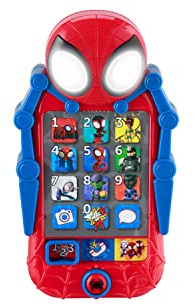 Spidey and His Amazing Friends Toy Phone for Toddler with Built-in Preschool Learning Games, Educational Toys for Toddlers