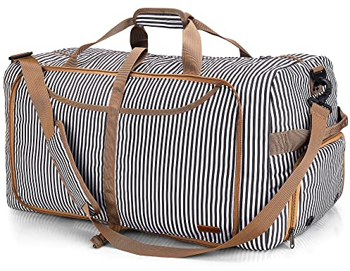 Vogshow Reisetasche Damen Herren Groß 100L Faltbare Reisetaschen Wasserdicht Sporttasche mit Schuhfach