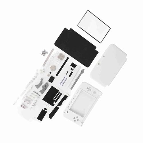 Fall für 3Dsll Replecement Case für 3Ds XL ABS Full Housing Case Cover Shell Repair Parts Replacement Kit für 3Ds XL (Weiß)