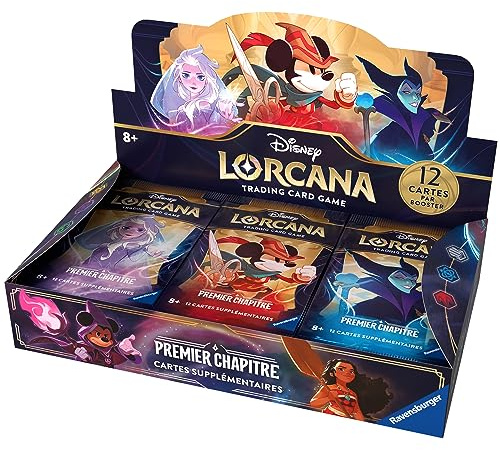 Ravensburger - Disney Lorcana : Premier Chapitre - Jeu de Carte à Collectionner - Pack de 24 Booster - Dès 8 Ans - 12 Cartes par Booster - Version Française
