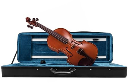 Geigenkasten Geigenkoffer Mit Rucksackrieme 4/4 Schwebelagerung Geige Koffer Violine Case Violinenkoffer Tragtasche Koffer für Ideal Geschenk