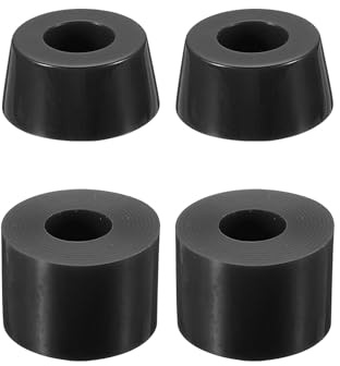 PATIKIL Skateboard Bushings, 2 Set 90A PU Long-Board Truck Bushings Rebuild Kit for Skateboard Parts, Black