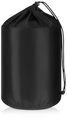SUPVOX Bolsa de almacenamiento ligera para chaqueta de plumón con cierre de cordón, bolsa de viaje portátil para impermeables y cortavientos, organizador de ropa versátil para ropa al aire libre