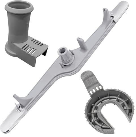 154568002 Dishwasher Lower Spray Arm Assembly with 5304518968 Support & 5304506518 Trap Drain Filter Replacement for Frigidaire Electrolux Kenmore Dishwasher 1545680 5304517203 154568001 154414101