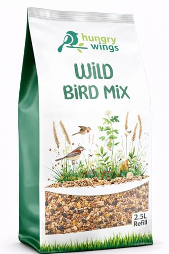 Hungry Wings Wild Bird Seed Food 2.5L Refill Bag (Wild Bird Mix)