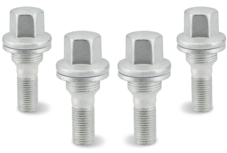Pernos de rueda Compatible Con Peugeot 207 307 508 3008 4PCS Tornillos De Rueda Tuercas M12 * 1,25 17 Mm Tornillos De Fijación 540567 3549817 940684