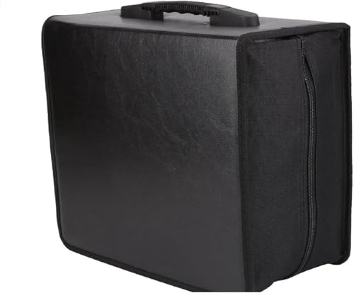 BREEZENEST CD DVD Storage Case Disc Holder Wallet Bag 400 Disc Capacity | CD DVD Storage Case Portable CD Organizer Storage Box with Zipper, Protective Dustproof CD DVD Binder