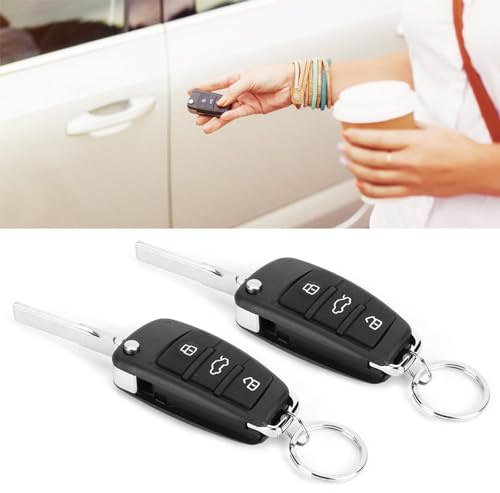 Tbest di Allarme Universale per Auto Kit di Chiusura Centralizzata con Accesso Senza Chiave a 3 Pulsanti con Rilascio Remoto del Bagagliaio per Auto, Camion, SUV