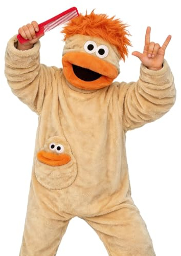 Mono De Monstruo para Unisex Adultos Cosplay Animal Onesie Pijamas con Peine Felpa Ultra Suave con Capucha Cálido Y Suave Ropa Dormir Pijama Divertido Una Pieza para Halloween Carnaval