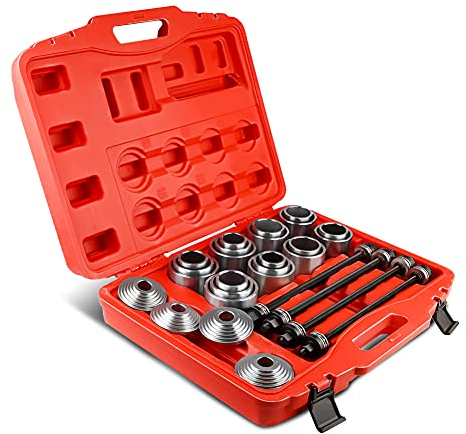 Kit d'Extracteur de Silent Bloc, 36 Pièces, Outil de Démontage de Roulements de Roues, Coffret Universel