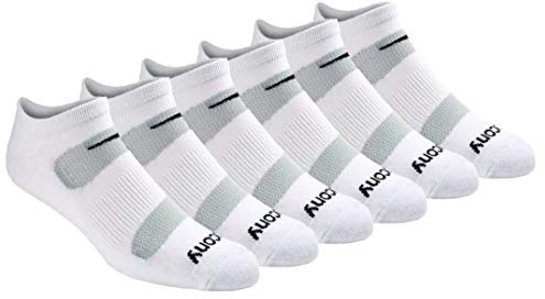 Saucony herr multi-pack mesh ventilating comfort fit performance no-Show socks löparstrumpor (6-pack