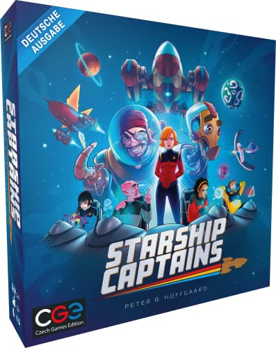 Starship-Captains - Czech Games Edition - Deutsch -Brettspiel - für 1-4 Personen - ab 12 Jahren