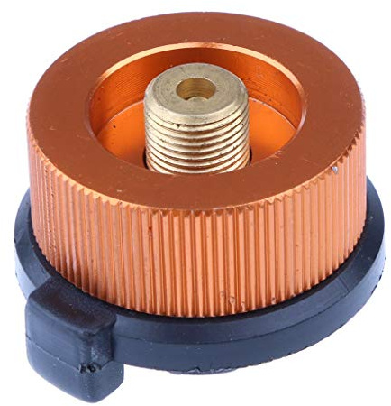 Camping Stove Adapter, Gas Tank Converter for Butane Canister to Screw Gas Cartridge Valve Adapter