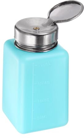 sourcing karta Lösningsmedel alkohol dispenser 200 ml (6,7 oz) tryckbar vätskedispenser pump med tätning rostfritt stål lock för aceton rengöringsmedel polermedel borttagare blå