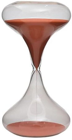 LOVIVER Sablier en Verre 30 Minutes - Nouveauté - Décoration de Table - Horloge de Sable - Sablier pour Enfants de Bureau, Rouge
