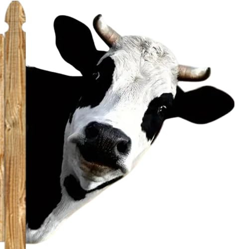 Statua a forma di animale, decorazioni per esterni per giardino, sculture da giardino, sculture di mucca, animali da giardino, sculture in ghisa arrugginita, decorazione da parete per giardino