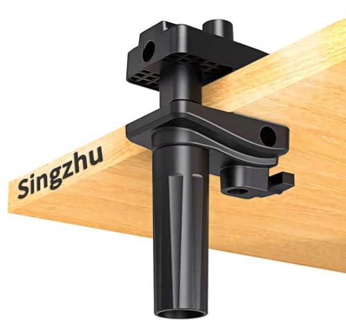 Desk Clamp For Microphone Suspension Boom Scissor Arm Stand Holder,5 Ways Boom Arm Insert Holes(12mm), 5.2x4.5 cm Sponges for Stable Installation on Tables/Beds up to 3.2 inches Thickness