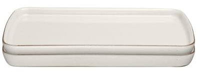 Denby - Heritage Atrium Set of 2 Small Rectangular Platters - Dishwasher & Microwave Safe Crockery for Hosting & Serving - Glazed Ceramic Stoneware Dishes - Chip & Crack Resistant