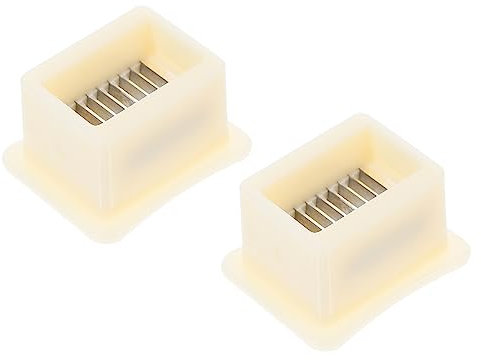 Amosfun 2 Pz Affettatrice Per Fagioli Pelapatate Affettatrice Per Cipolla Verde Pelapatate Per Verdure Per Formaggio Bean Stringer Taglierina Per Fagioli Beige