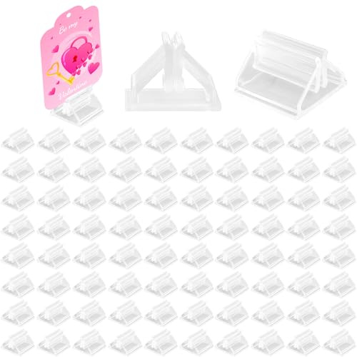 VOSSOT 100 soportes de tarjetas de plastis, soportes transparentes para tarjetas de juego, soportes de fotos para tarjetas, fotos, notas, visualización de imágenes