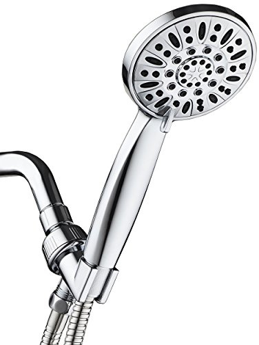 Aquadance High Pressure 6-Setting 10cm Chrome Face Hand Held Shower Head with