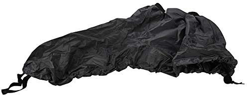 Keenso Kajak Spritzdecke, Verstellbarer Kajak Sprührock Nylon Kajak-Sprührock mit Gummiband wasserdichte Abdeckung Wassersportzubehör für Länge von 90 bis 95 cm; breit 50‑55cm(Schwarz)