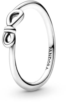 PANDORA Moments Women's Sterling Silver Infinity Knot Ring, Size 56, No Box