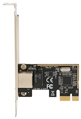 PCIe Gigabit Netzwerkkarte, RJ45 LAN PCIE Ethernet Karte 10/100/1000 Mbit/s PCIe WLAN Karte für Desktop PC, mit 12 cm Halterung