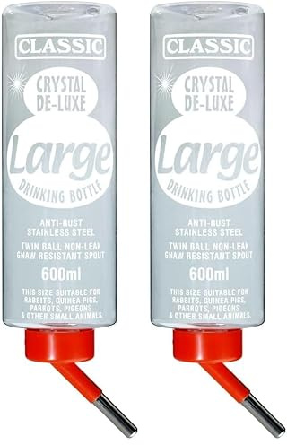 ARQUIVET Abreuvoir Classic 600 ML pour Les rongeurs - Dispensateur d'eau pour Les Petits Animaux (Lot de 2)