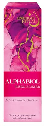 NanoRepro alphabiol Eisen Elixier, Nahrungsergänzungsmittel, Tropfen zum Einnehmen, mit Eisen, Vitamin B12 & Folsäure, verringert Müdigkeit & Erschöpfung, stärkt das Immunsystem