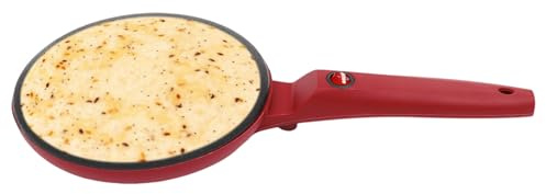 Electric Crepe Make,550W 8In Crepe Maker Machine Portable Household Pancake Machine With Egg Beater Crepe Pan Non-Stick Frying Griddle Machine For Crepes, Blintzes, Pancakes, Bacon, Tortillas