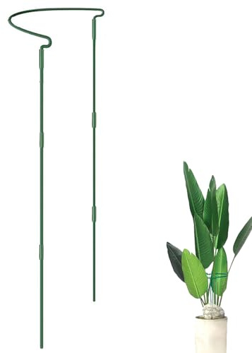 ZHUMCCY Soporte para Plantas - Estructura Trepadora De Metal Media Luna - Soporte para Plantas Trepadoras - para Jardineros Vegetales Balcón Interior Exterior Flores Jardín Trasero Tomate