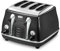 De'Longhi Icona Micalite CTOM4003BK 4-Slice Toaster - Black