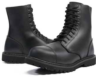 Brandit Phantom 10 Eyelet Boots, Combat Boot Unisex - Adulto, Nero, 47 EU