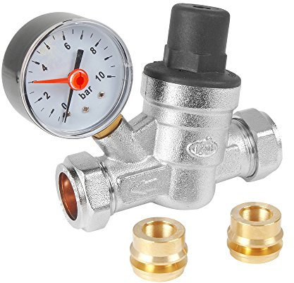 PRESSURE REDUCING VALVE C/W GAUGE 15MM / 22MM