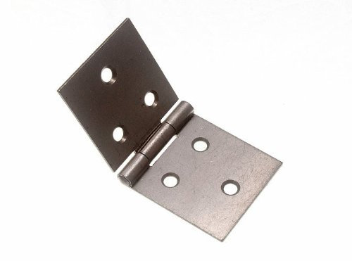 ONESTOPDIY.COM Self Colour Steel Backflap Hinge 40mm x 89mm Painted Modern Surface Mount Hinge (1 pair)
