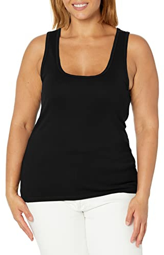 Splendid Women's Supima Cotton Sleeveless Tank Top, Black, X-Small