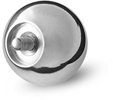 Scrap Metal 23 316L Surgical Steel Replacement Ball 0g 16mm Internal Bar 2 pcs